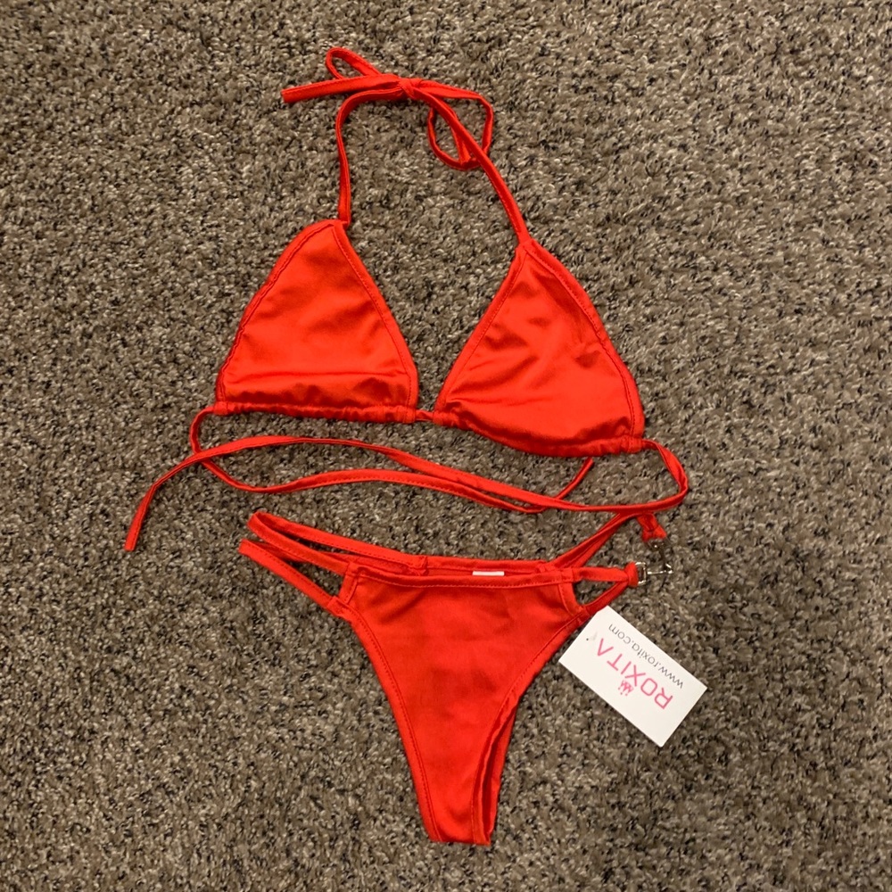 Red Thong Bikini